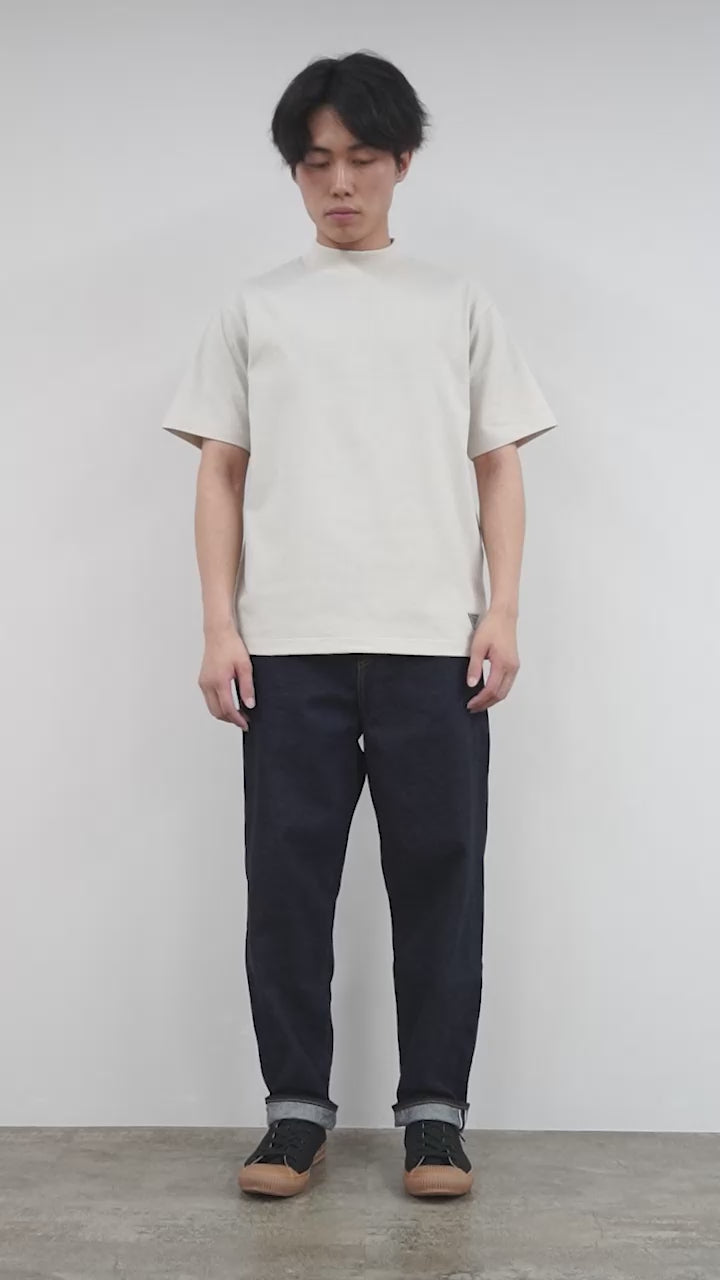 HEALTHKNIT（ヘルスニット）×RAG 別注 モックネックTシャツ オープン