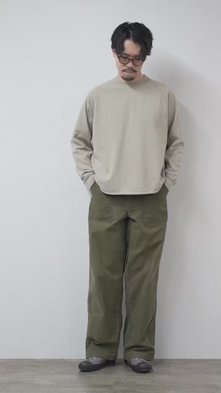 REMI RELIEF（レミレリーフ） SP加工スーピマ裏毛ラグランクルー