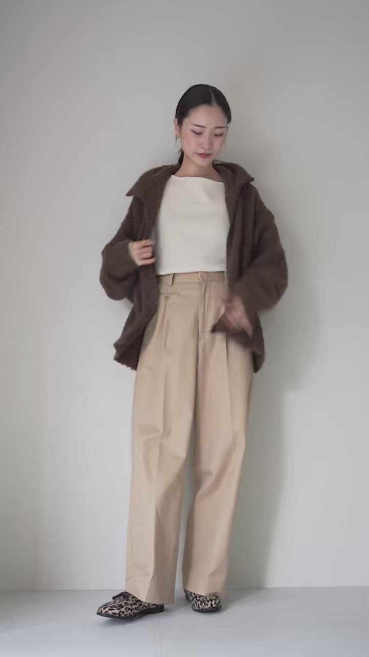 MAO MADE（マオメイド） カラー別注 ボリュームカラー ジップアップ