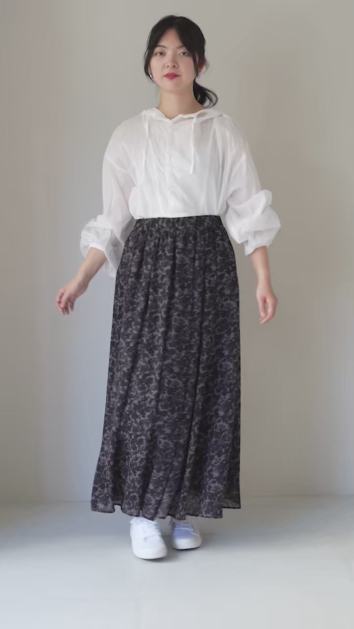 美品♪ ミズイロインド mizuiroind 花柄 総柄ブラウス 綿混 日本製 mizuiroind（ミズイロインド） SALE！ミズイロインド/mizuiro ind