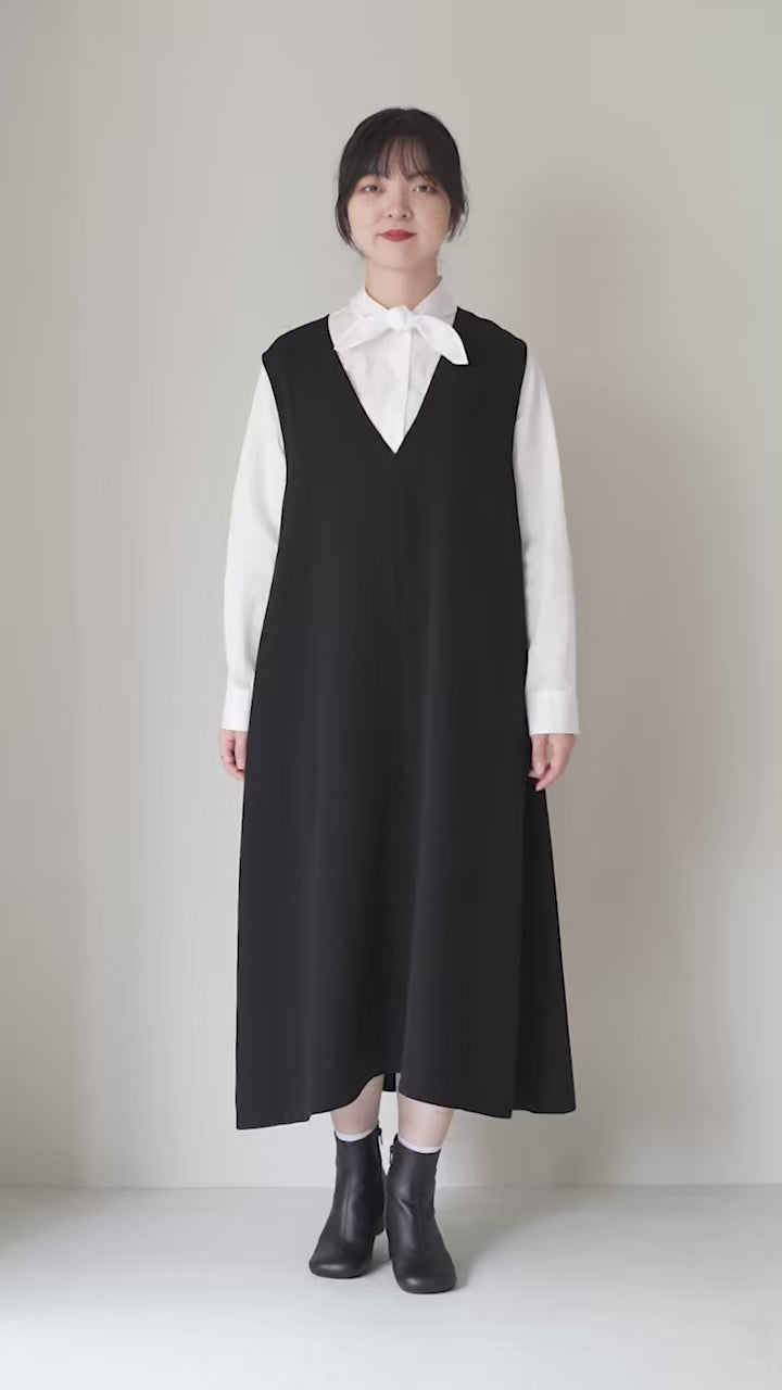 mizuiro ind（ミズイロインド） リボン タイ シャツ / レディース