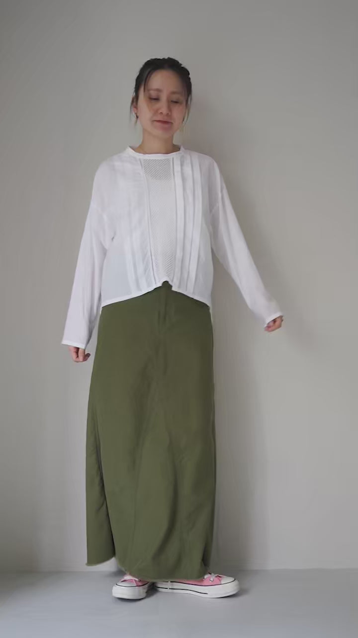 MIDIUMI（ミディウミ） レース スイッチング シャツ / ブラウス