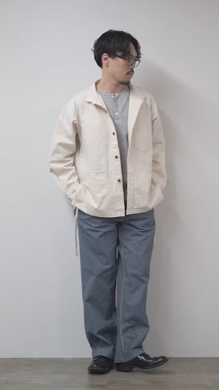 SEUVAS（ソウバス） 8ozキャンバス ウイングカラー シャツジャケット