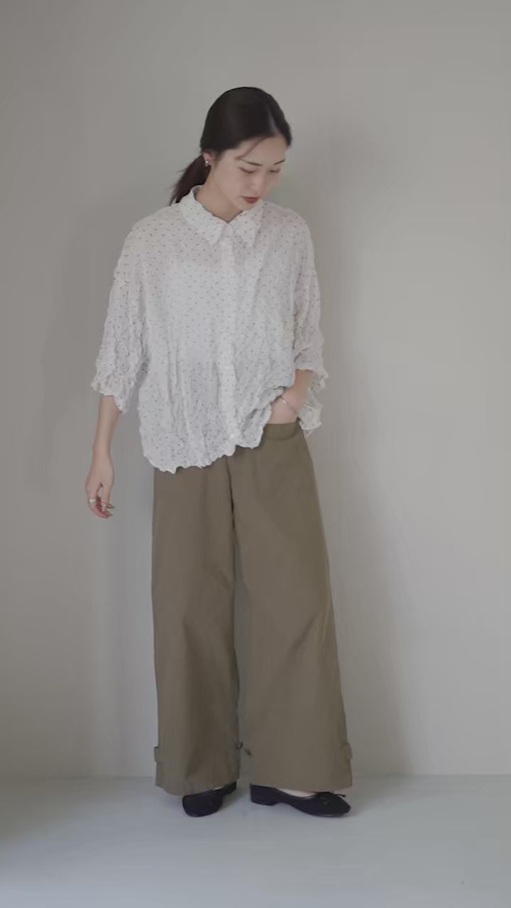 mizuiro ind（ミズイロインド） ドット プリント キャッチ ワッシャー