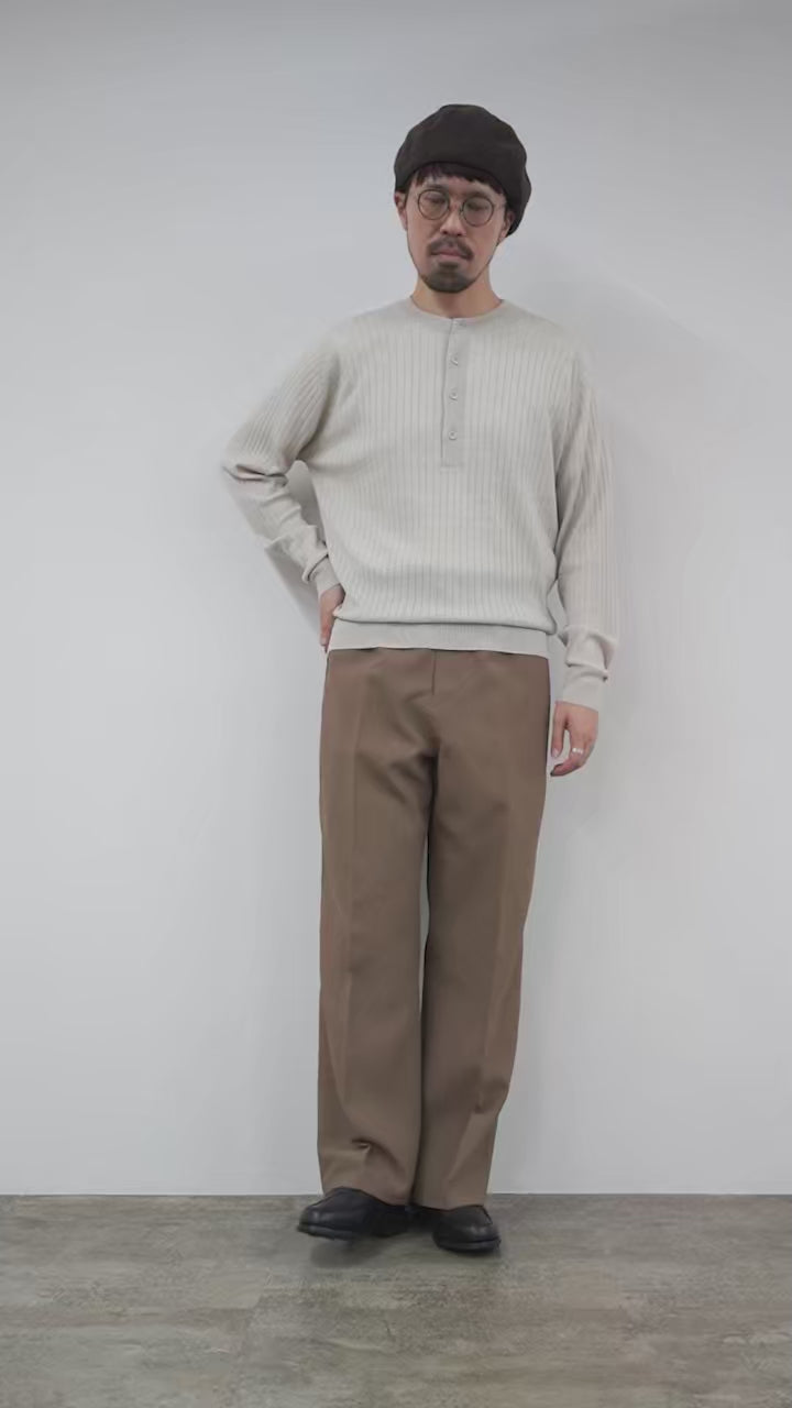 JOHN SMEDLEY（ジョンスメドレー）A4713 30G ヘンリーネック リブ