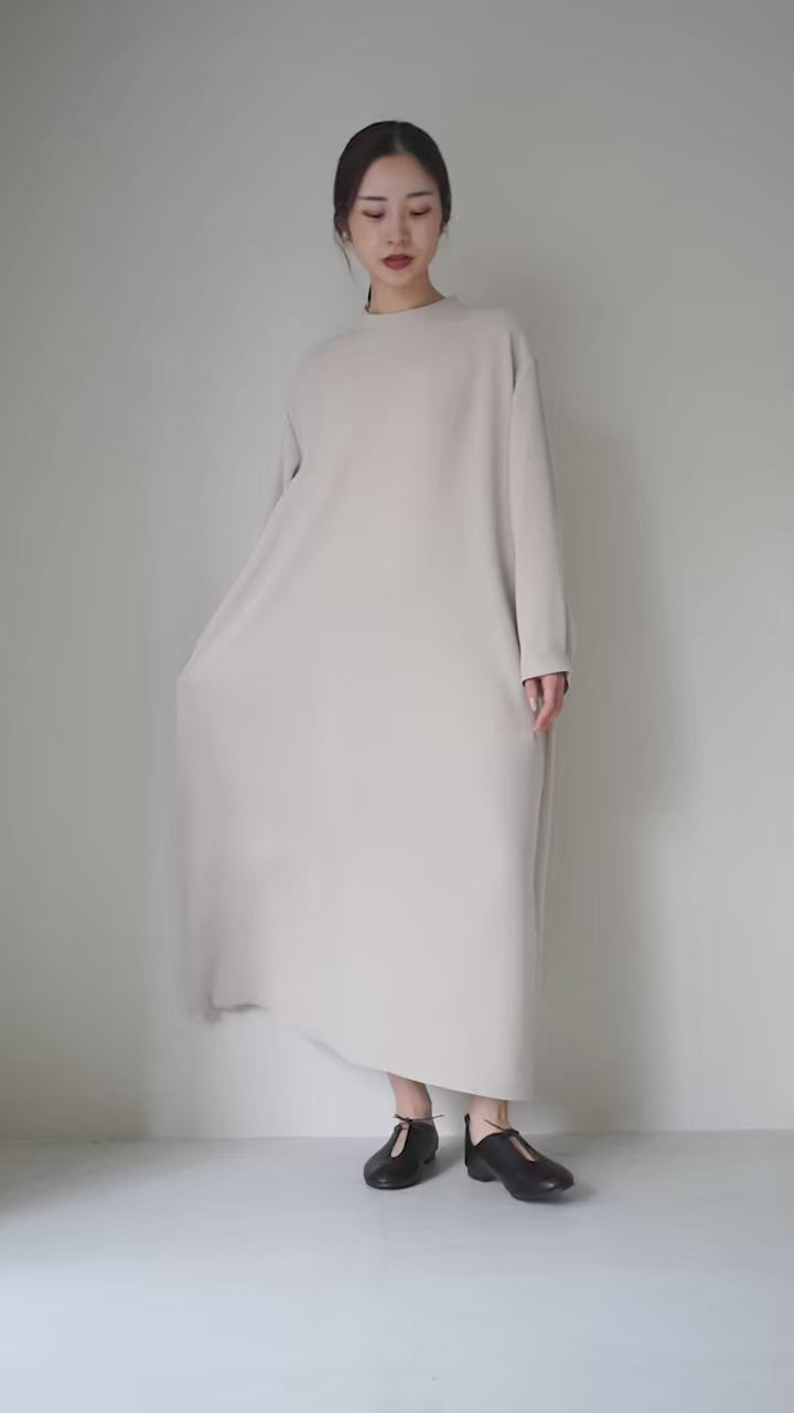 TUMUGU（ツムグ） ソアパールコンパクト ロングワンピース / 長袖