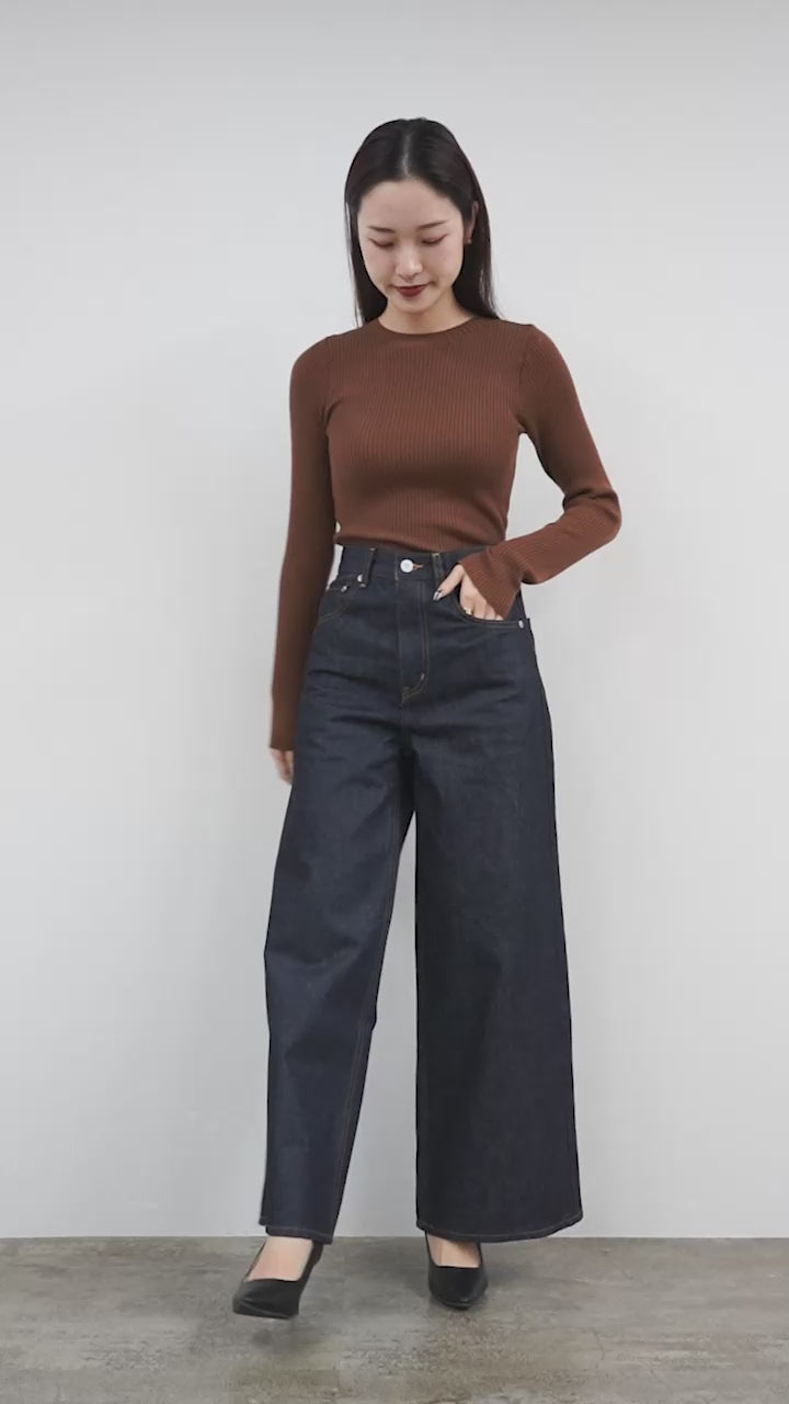 50％OFF】WOADBLUE（ウォードブルー） ワイド デニム パンツ｜ROCOCO