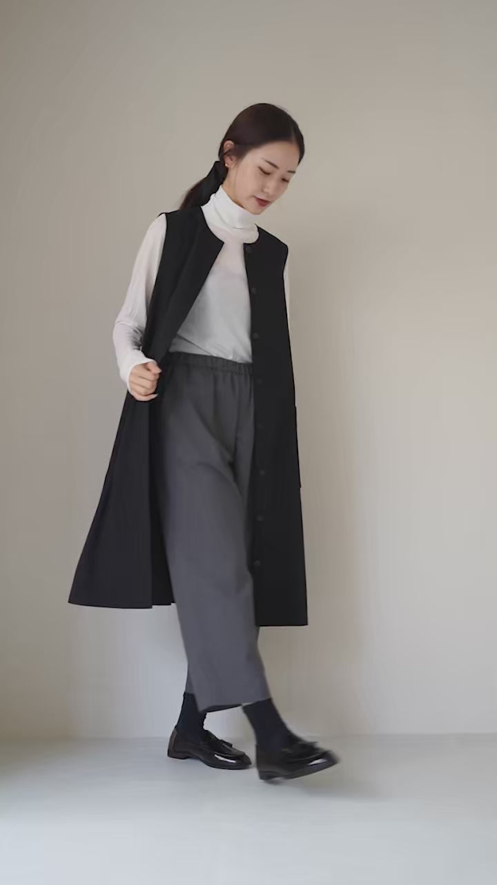 mizuiro ind（ミズイロインド） T/W ツイル タック イージーパンツ