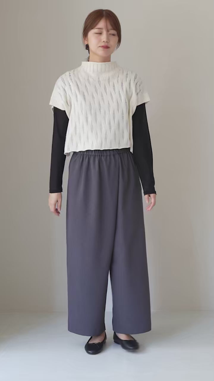 mizuiro ind（ミズイロインド） ラップライク イージーパンツ