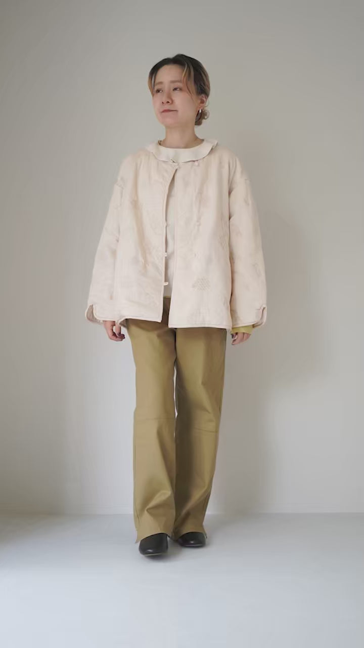 TUMUGU（ツムグ） コットン サテンキルト ジャケット / レディース