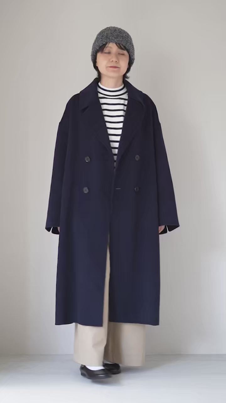 LE GLAZIK（ル グラジック） ダブルブレスト コート リバーコート