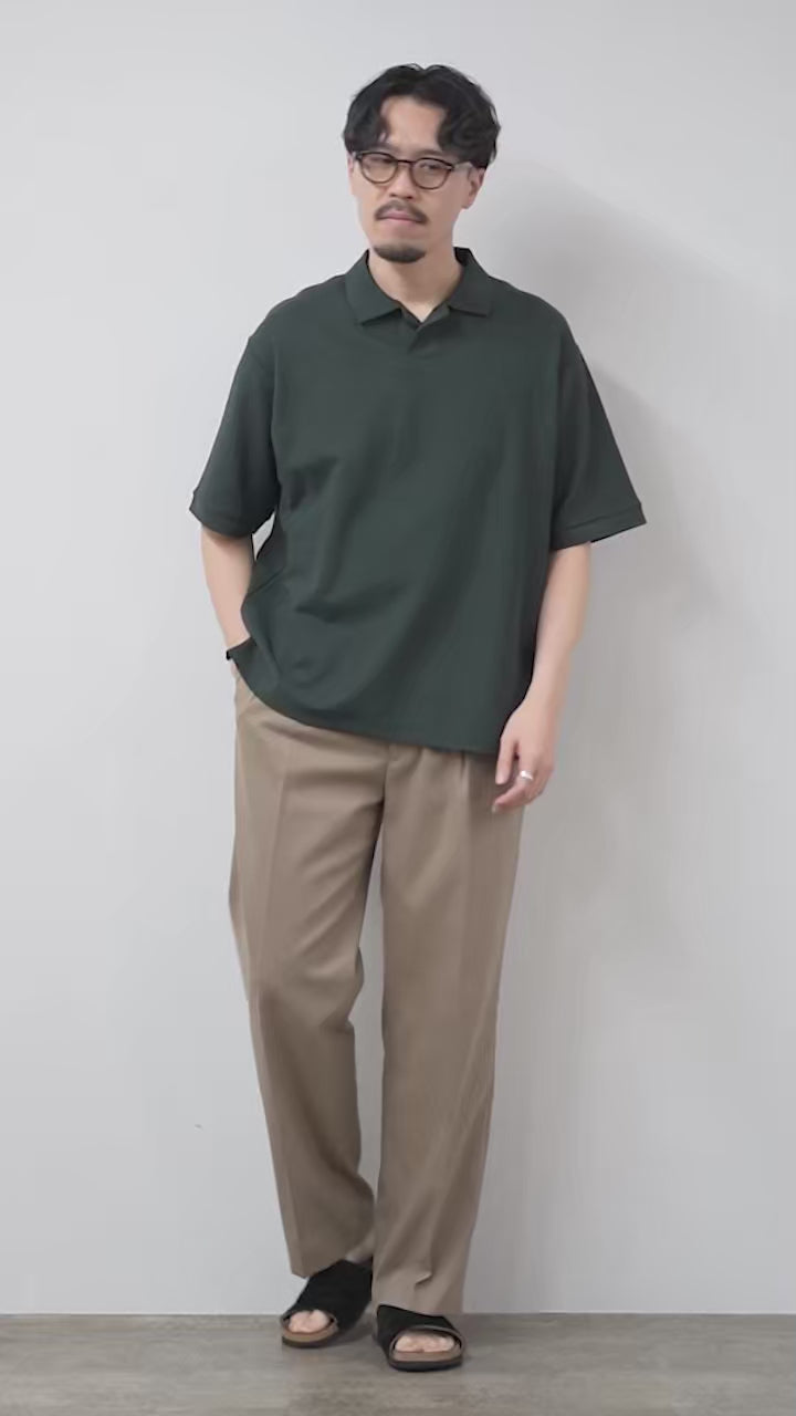 HANDVAERK（ハンドバーク） 鹿の子 ショートスリーブポロシャツ
