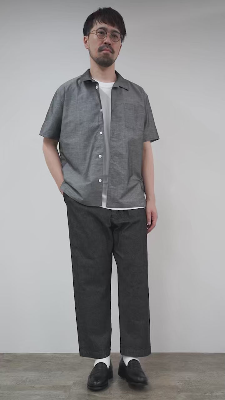 732 音楽モチーフ刺繍×配色袖 リネン100 RUDE GALLERY 2 RUDE GALLERY OFFICIAL ONLINE SHOP