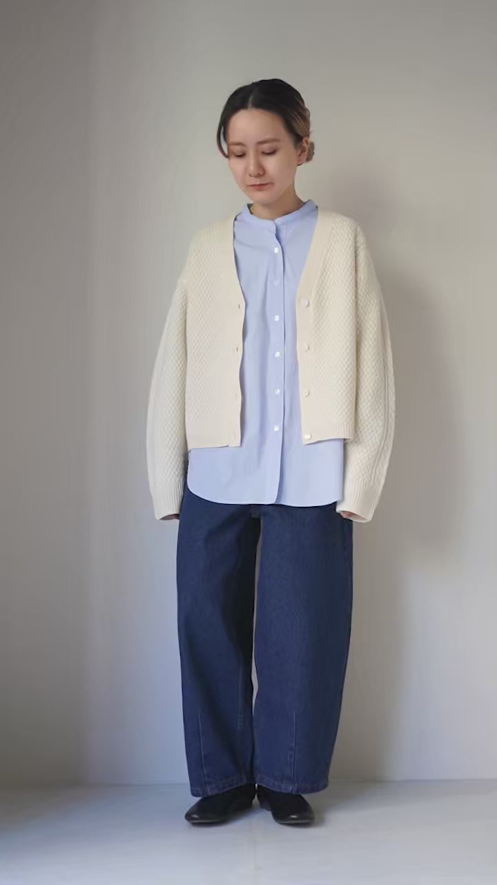 MIDIUMI（ミディウミ） ケーブル ショートカーディガン / レディース