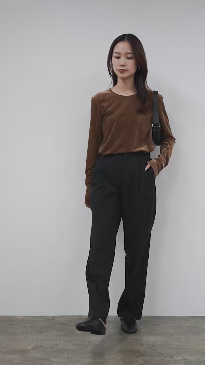 CHIGNON（シニヨン） ベロアメッシュ プルオーバー / レディース