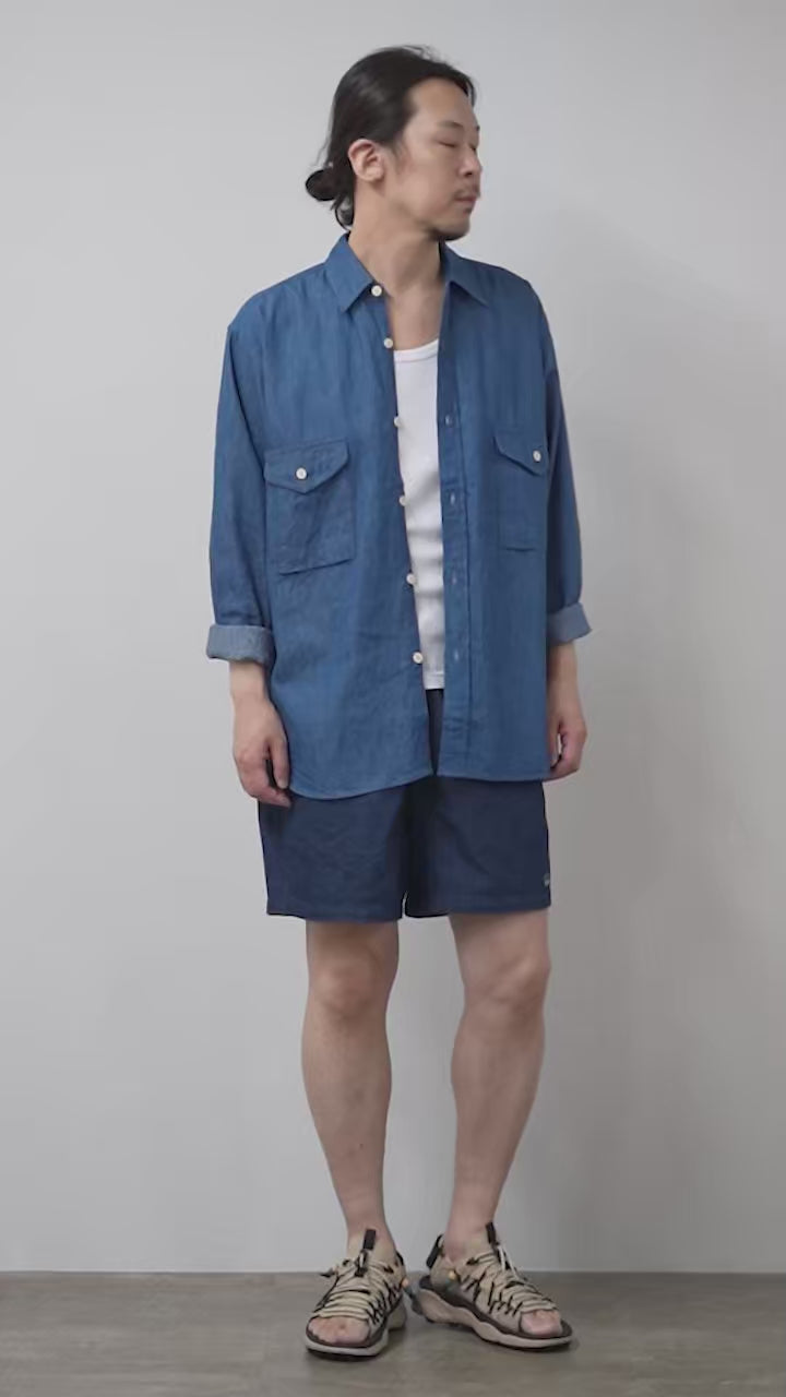 GOHEMP（ゴーヘンプ） ヘンプ ジャムショーツ 7.5ozデニム / メンズ 半