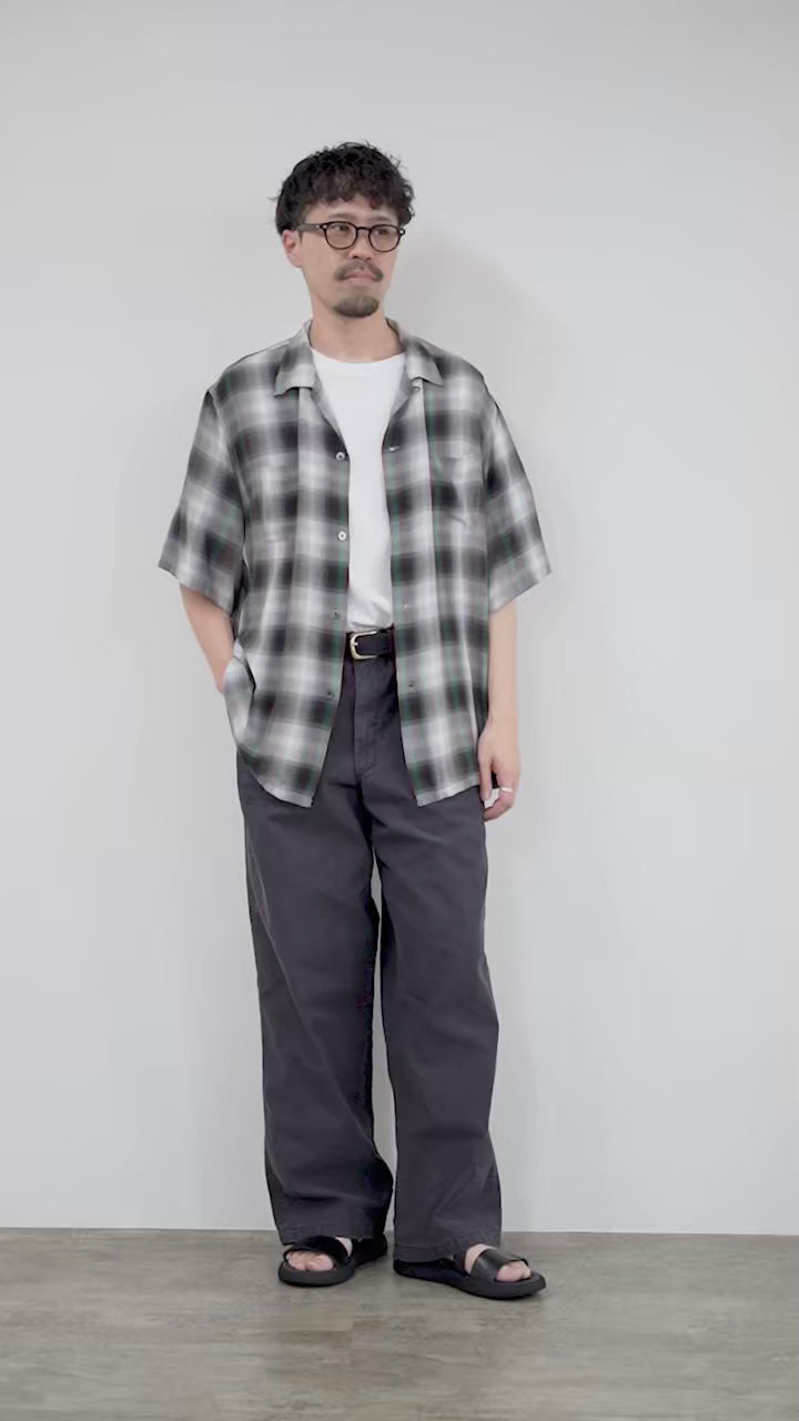 TOWNCRAFT（タウンクラフト） 60s オンブレー レーヨン ループカラー