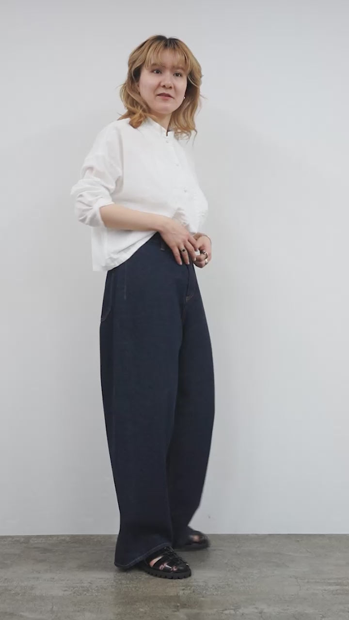 FioRev(フィオレブ) レトロ改良デザイン感ディスクボタンデニム 