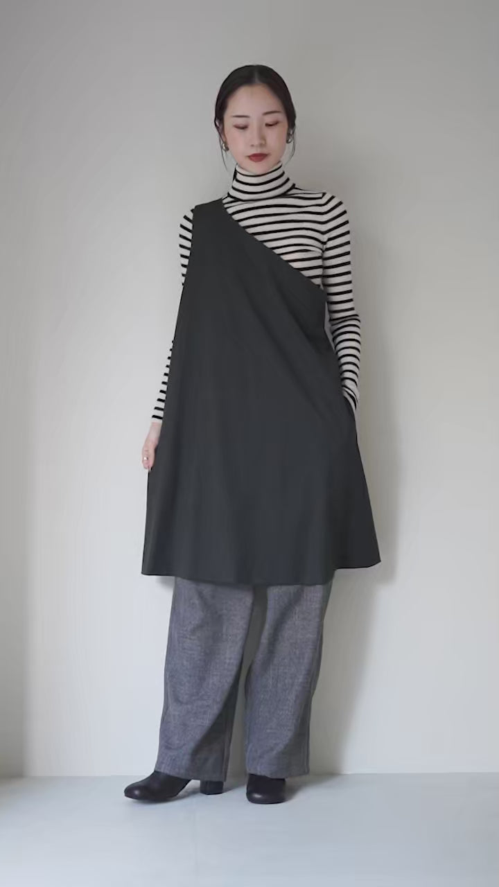 mizuiro ind（ミズイロインド） ワンショルダー チュニック