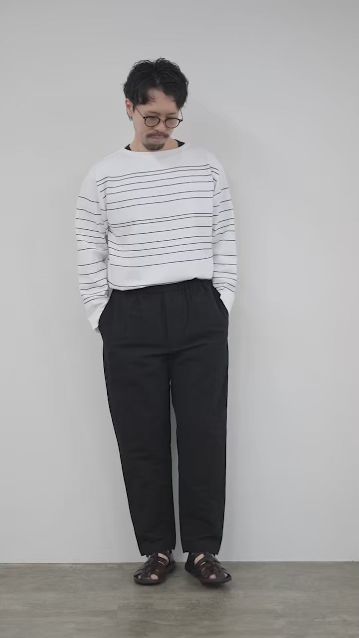 FUJITO（フジト） リネン×コットン シアサッカー イージーパンツ