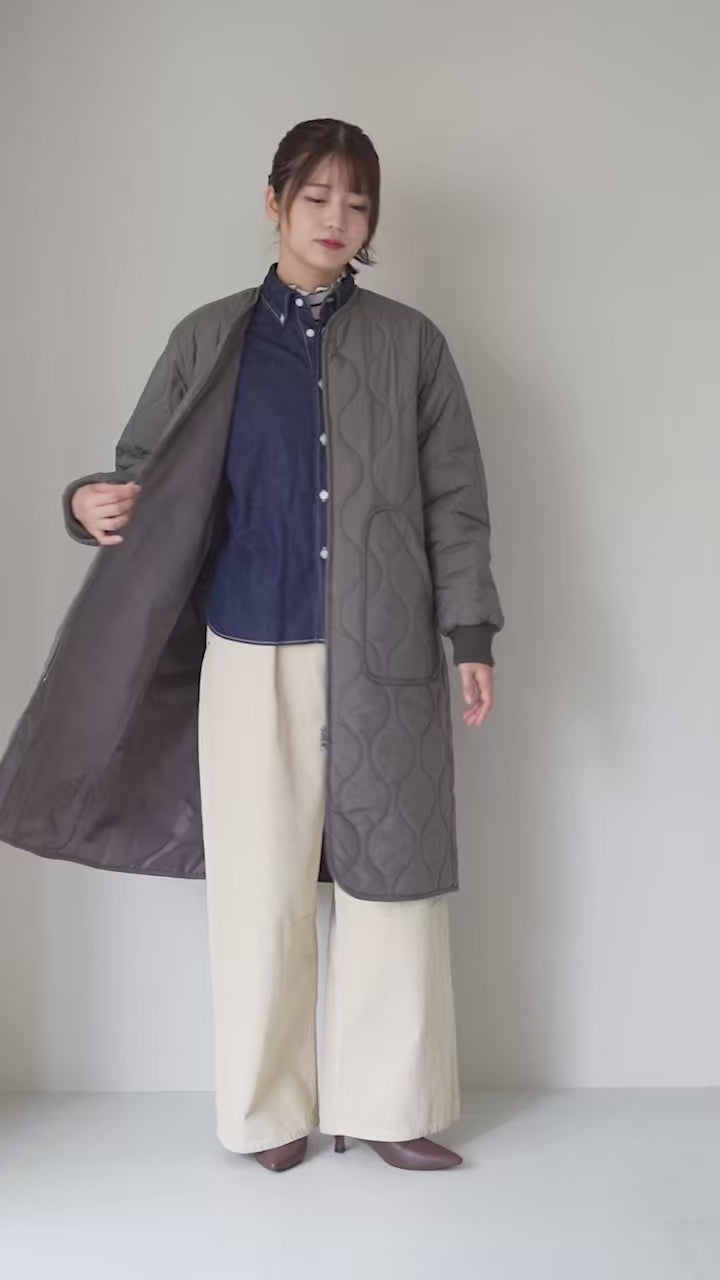 MIDIUMI（ミディウミ） キルティング ロングコート / レディース