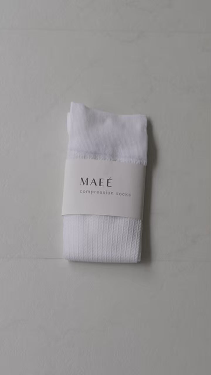 MAEE（マエエ） コンプレッションソックス コットンシアー / 着圧