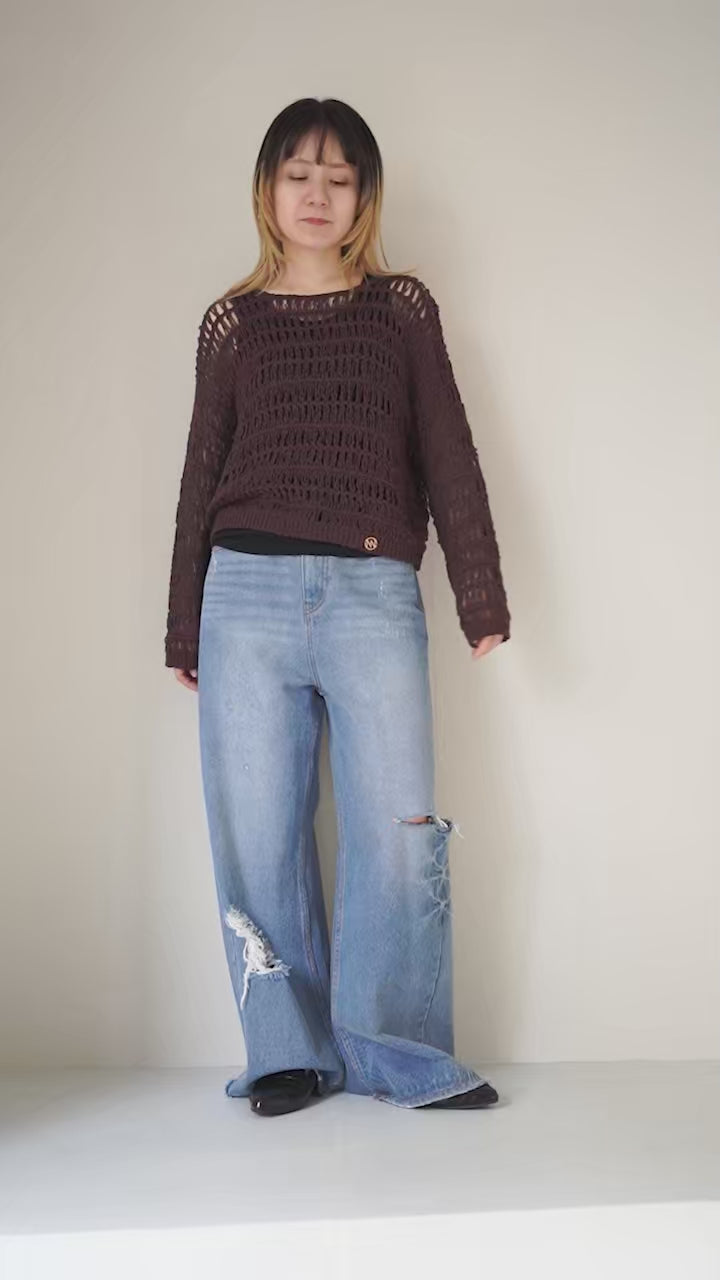 YENN（イェン） クロシェ ニットプルオーバー / レディース トップス