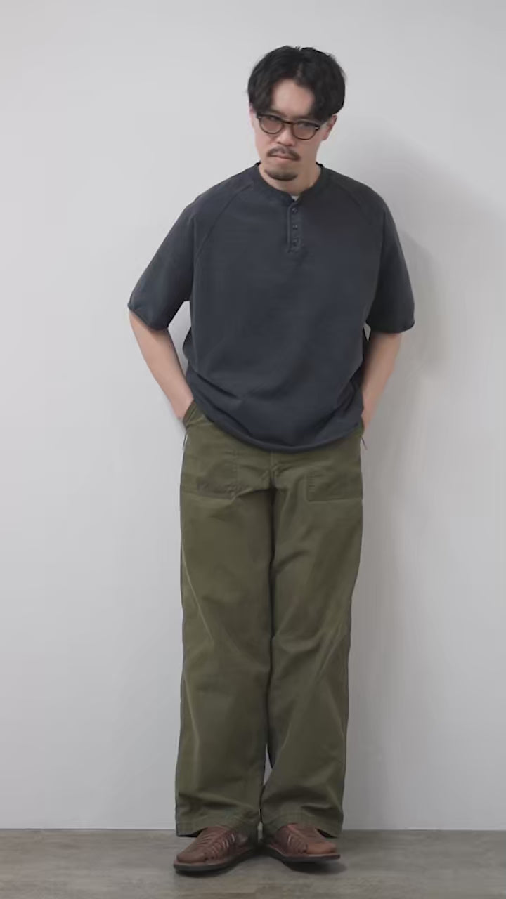 REMI RELIEF（レミレリーフ） スーピマ裏毛ヘンリーネックS/Sクルー