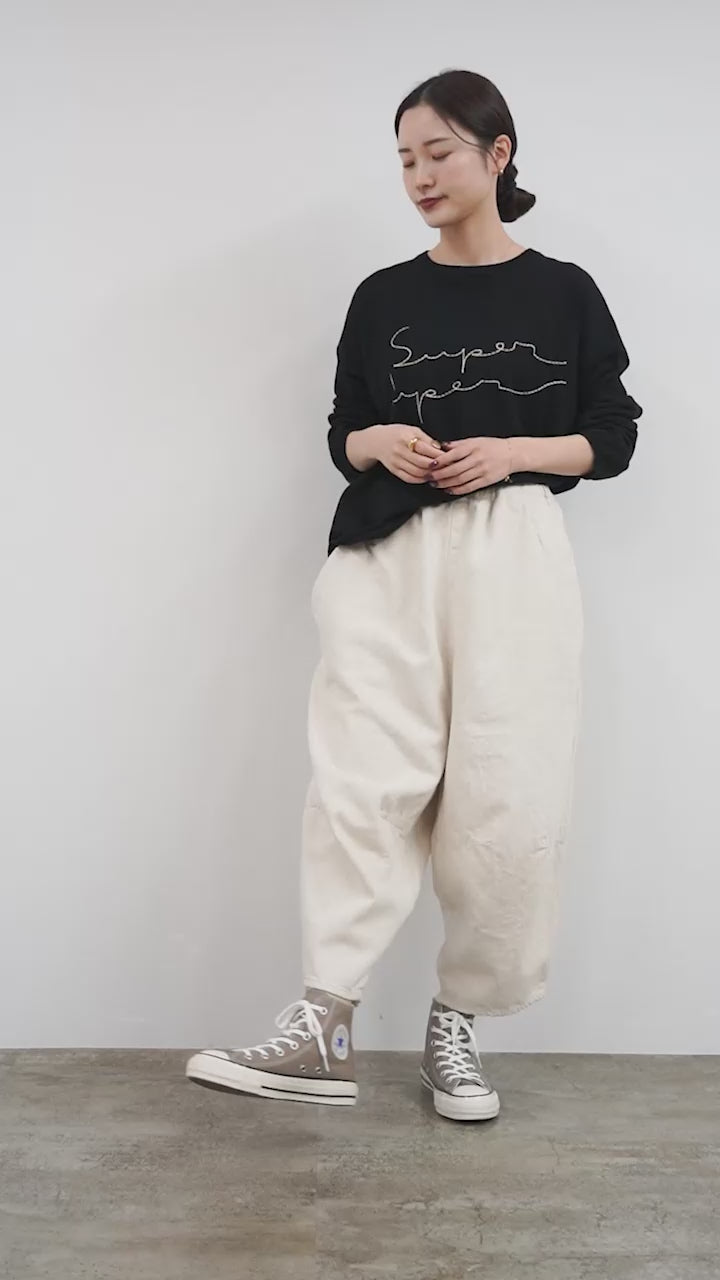 TUMUGU（ツムグ） 9.5oz コットンリネン デニム ティンカーパンツ