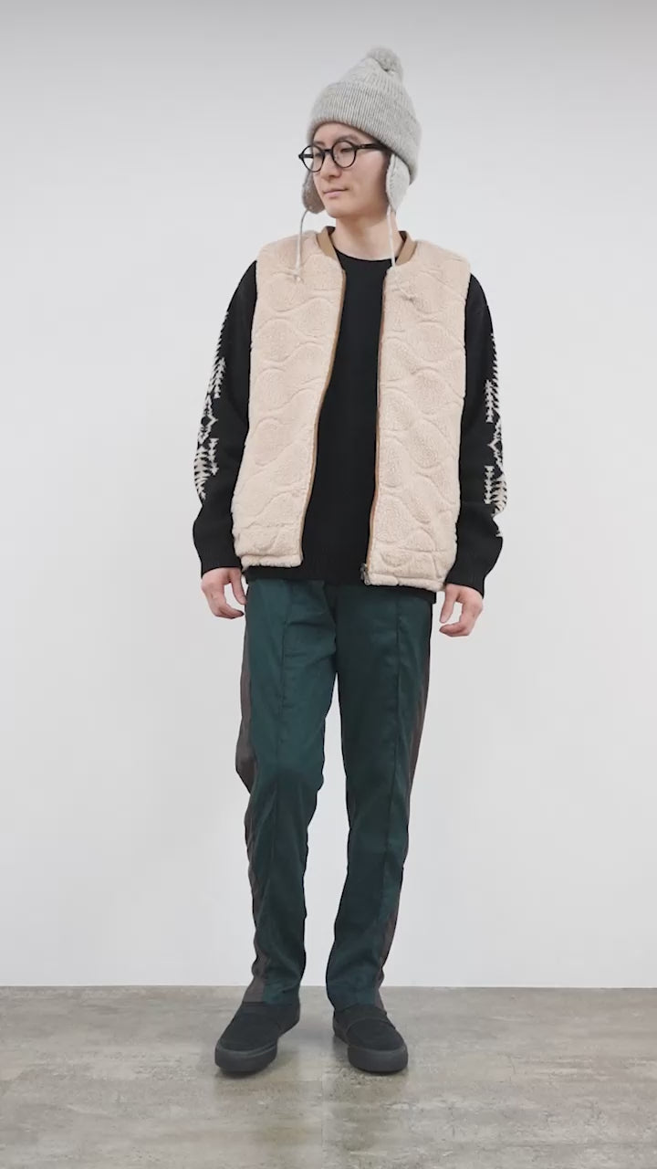 50％OFF】FNOR（エフノア） キルトシープボア MIL ベスト｜ROCOCO