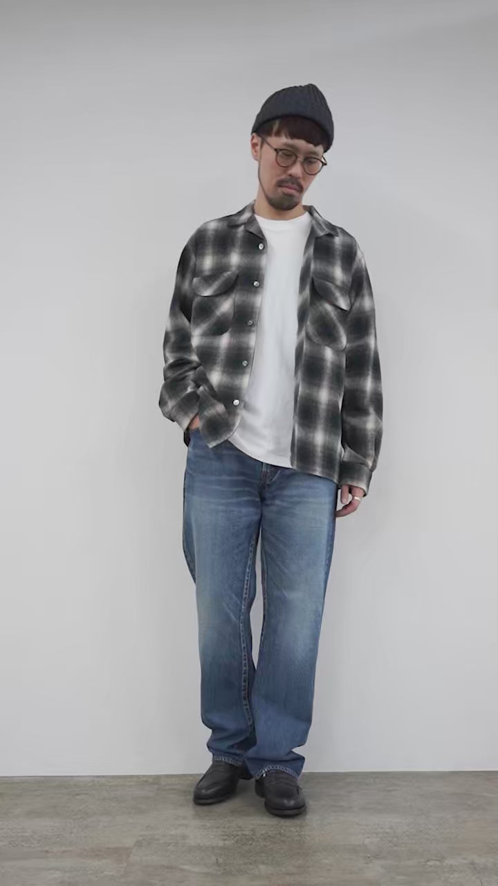 30％OFF】FOB FACTORY（FOBファクトリー） F3505 ネルオープンカラー