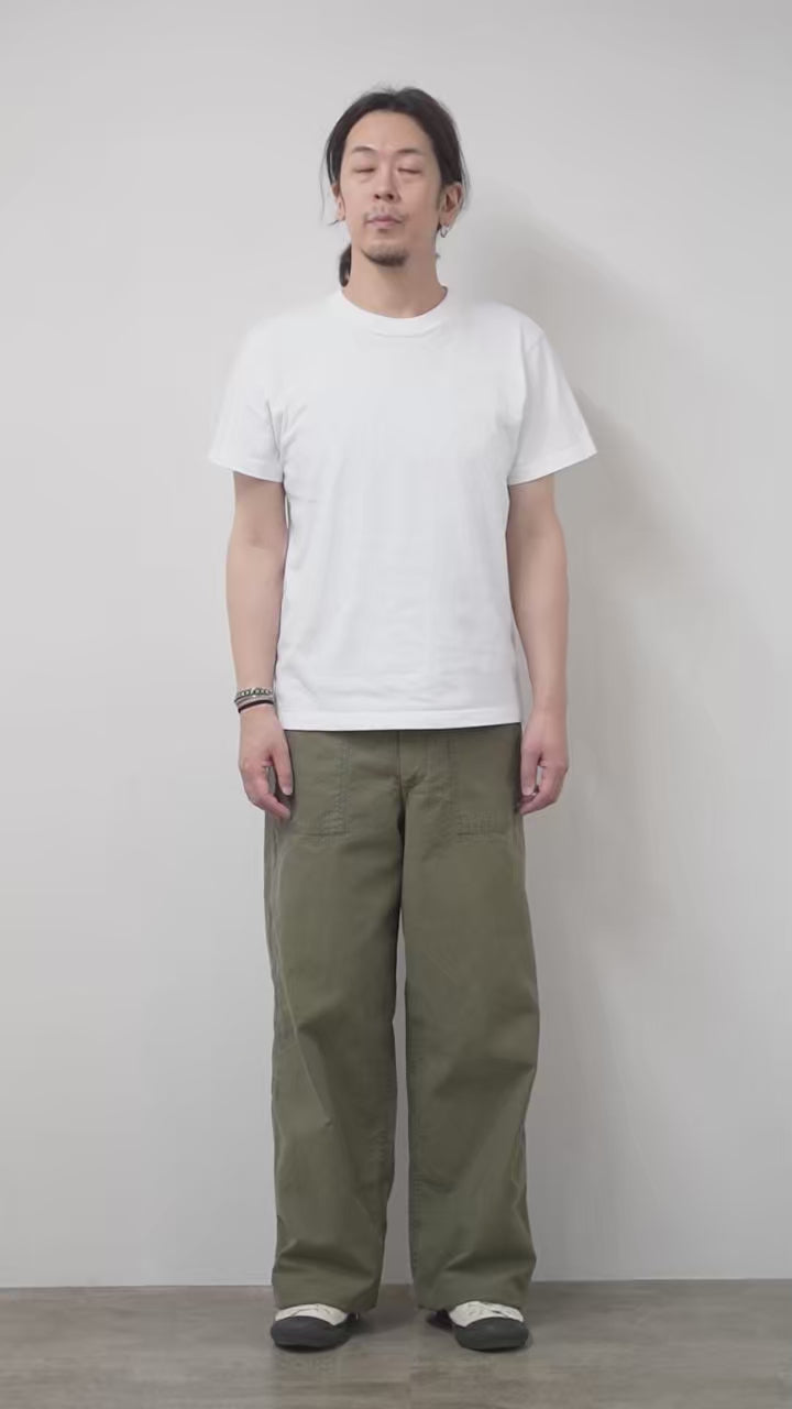 Blue refabric（ブルーリファブリック） ワイドベイカーパンツ 硫化