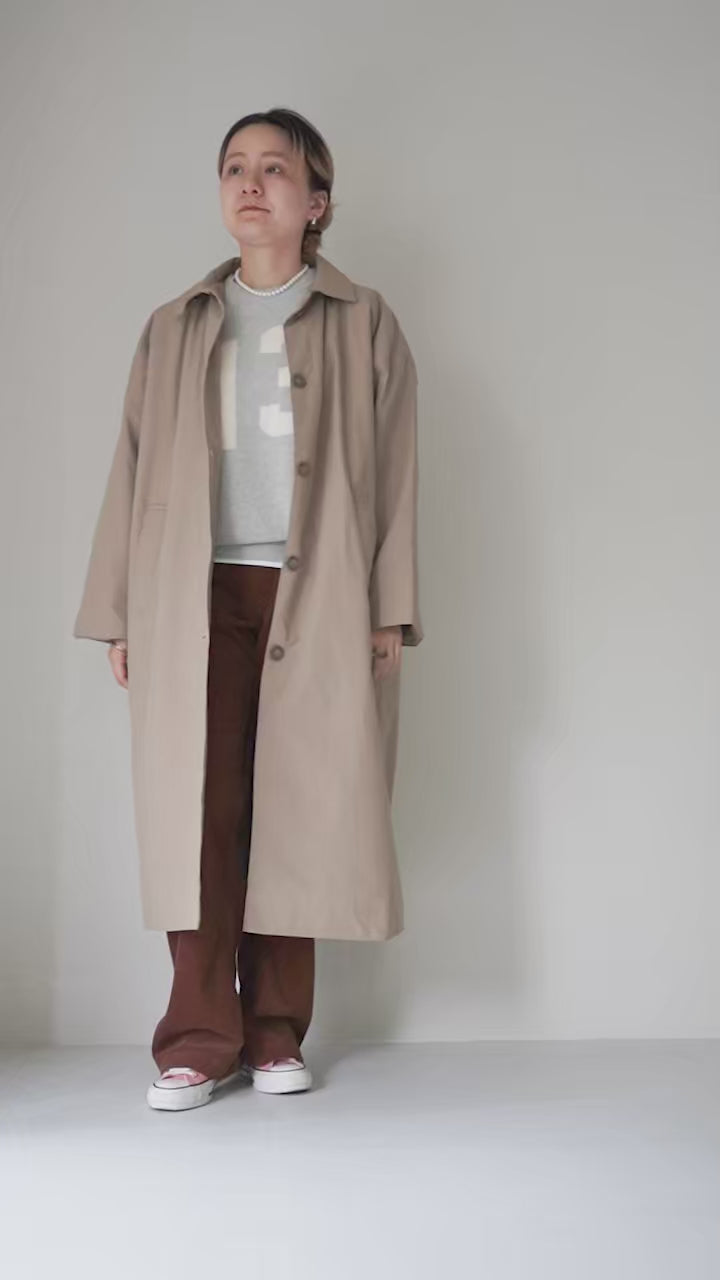 MAO MADE（マオメイド） ヴィンテージツイル ステンカラー ロング