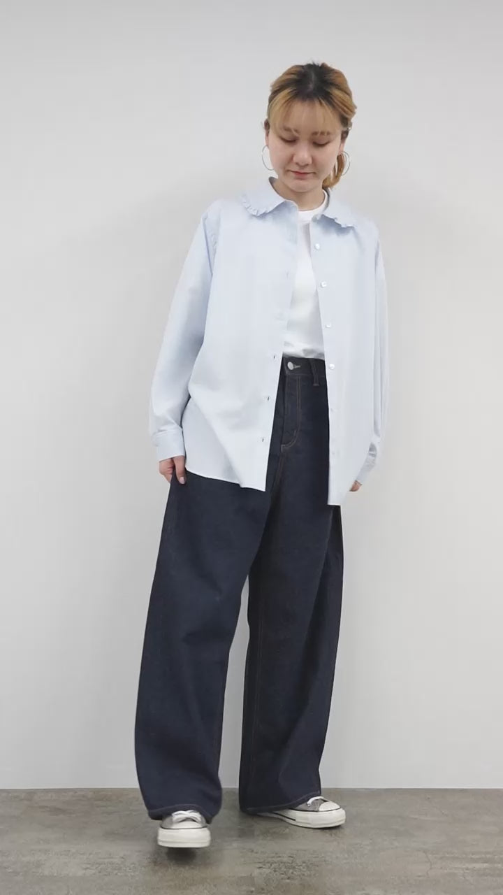 MIDIUMI（ミディウミ） フリルカラーシャツ｜ROCOCO ONLINE STORE