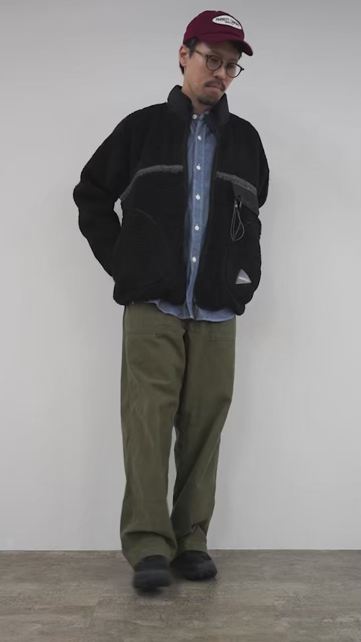 AND WANDER（アンドワンダー） グラミチ ジャガードテープ フリース