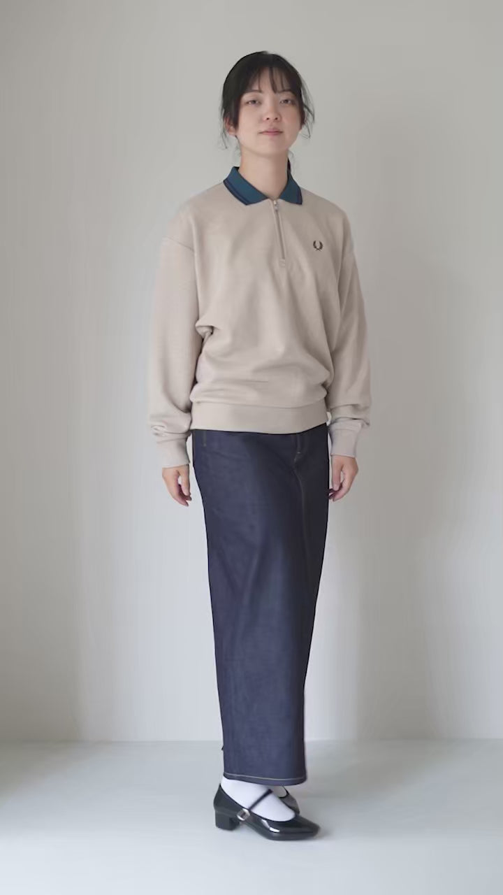 FRED PERRY（フレッドペリー） ジップ ネック カラースウェット