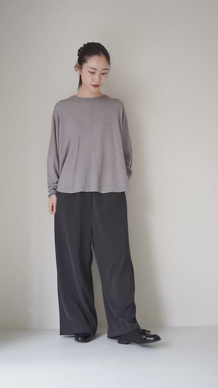 mizuiro ind（ミズイロインド） フロントシーム コクーン プルオーバー