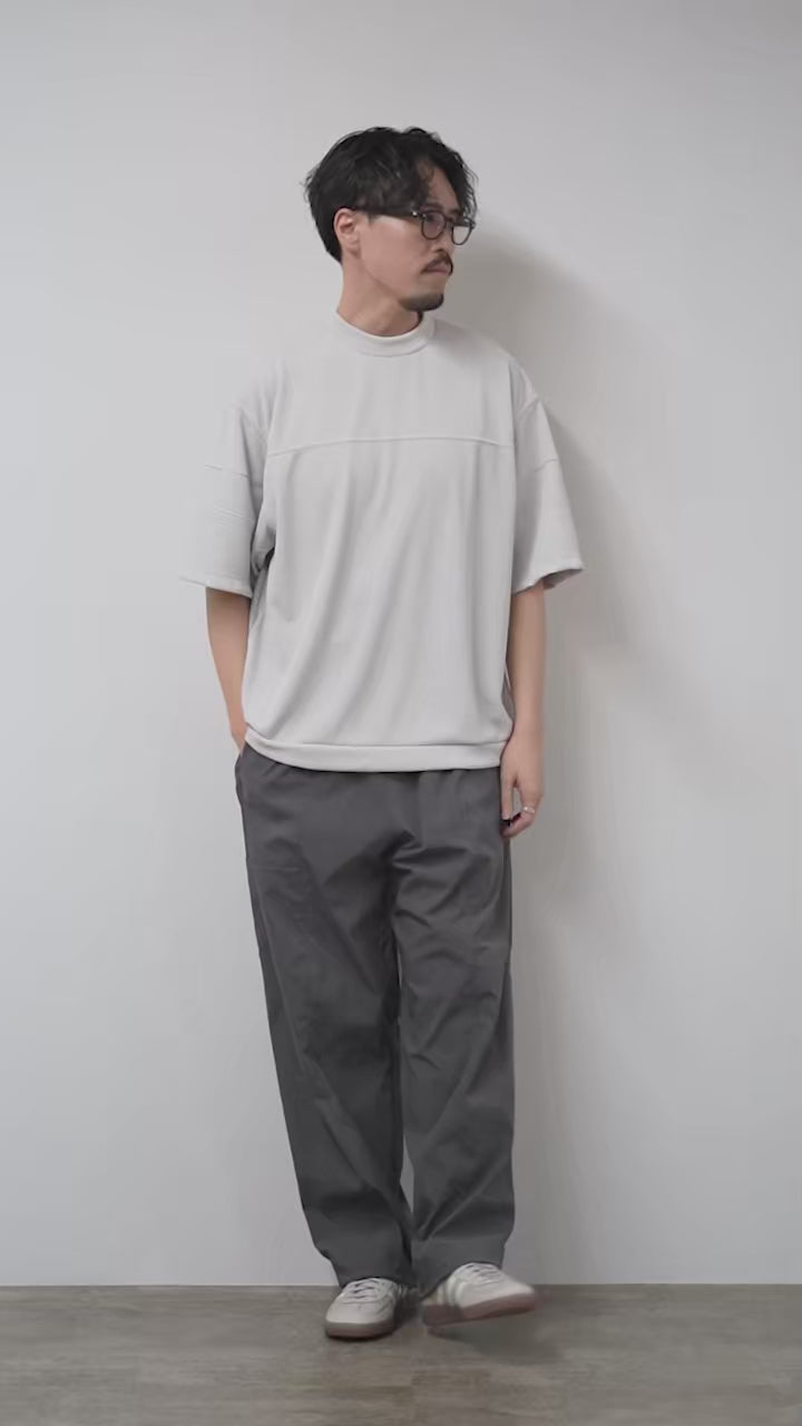 RAG（ラグ） クイックドライ ワッフル フットボールTシャツ 日本製