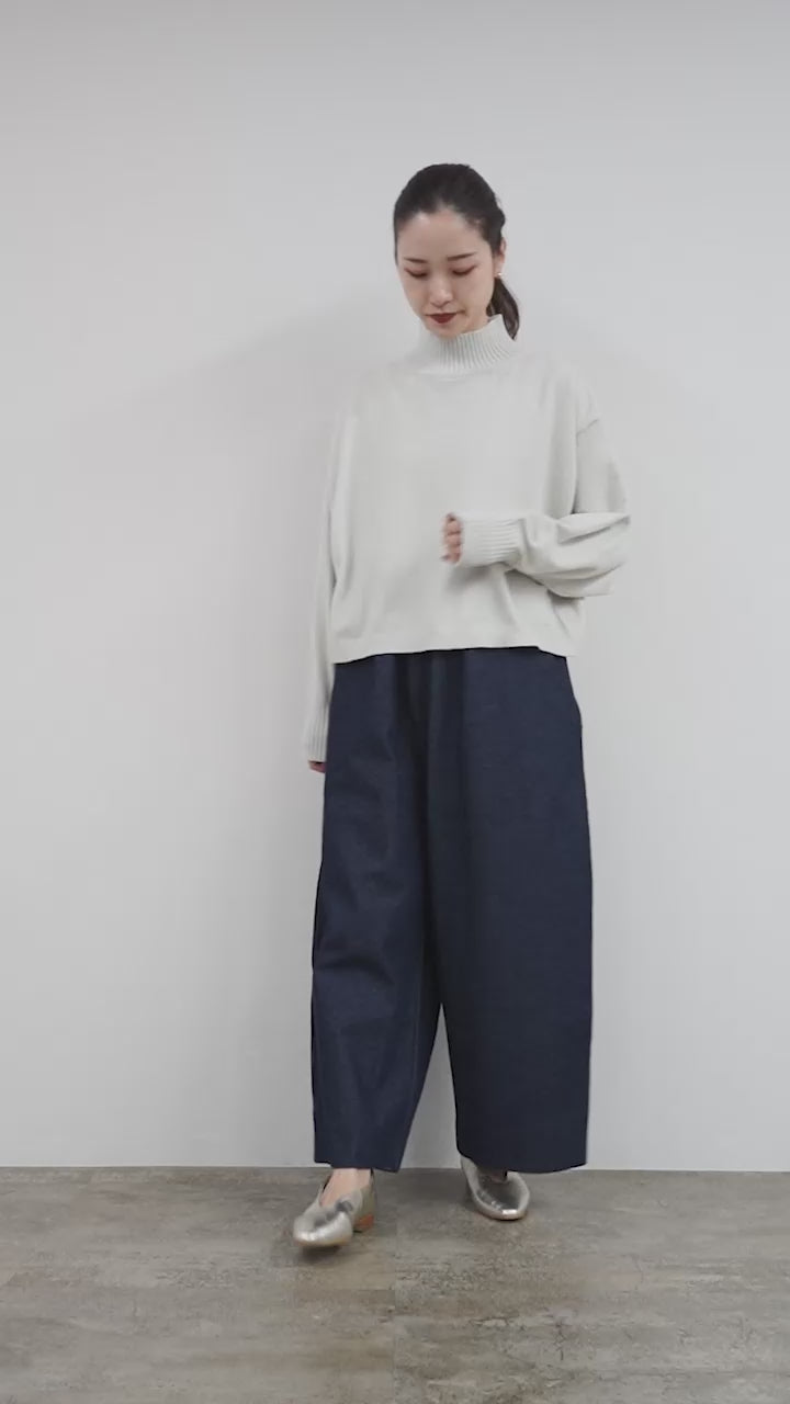 50％OFF】MAO MADE（マオメイド） ピーチ起毛 異ゲージ ハイネック