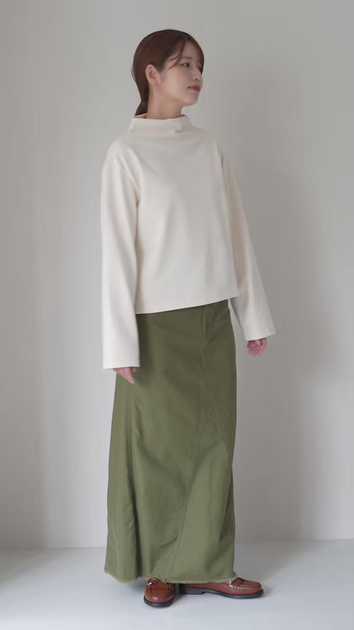 ORCIVAL（オーシバル） ボトルネック ロングスリーブ プルオーバー