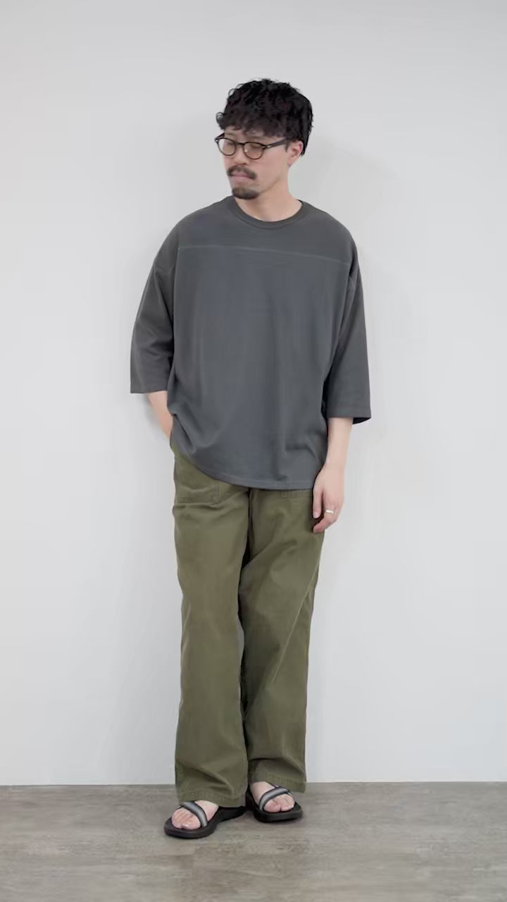 ゴーヘンプ×ゴーウエスト×H.I.D.のコラボレーションの寝袋　デッドストック GOHEMP（ゴーヘンプ） 別注 10oz ヘビーウェイト ワイドフットボールT