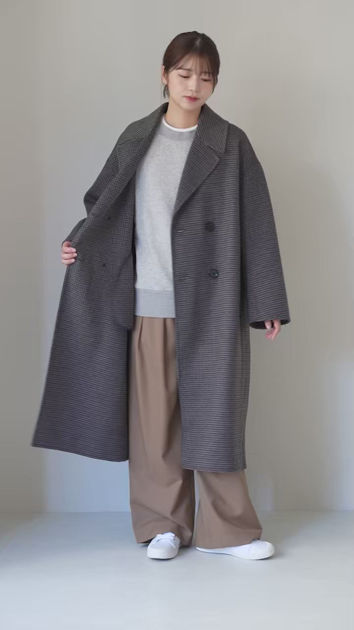 LE GLAZIK（ル グラジック） ダブルブレスト リバーコート