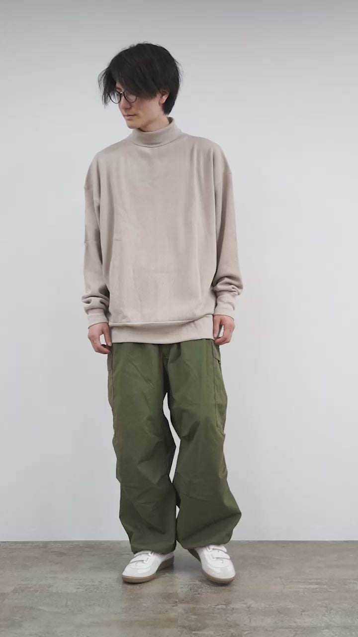 30％OFF】GICIPI(ジチピ） シーンミャ モックネック リブ付きロング