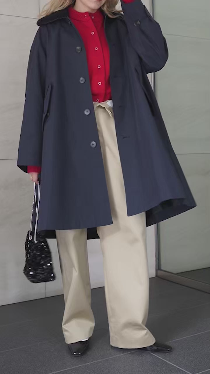 KAPITAL アンブレラコート コットン カーキ ゆったり 4752.jpg