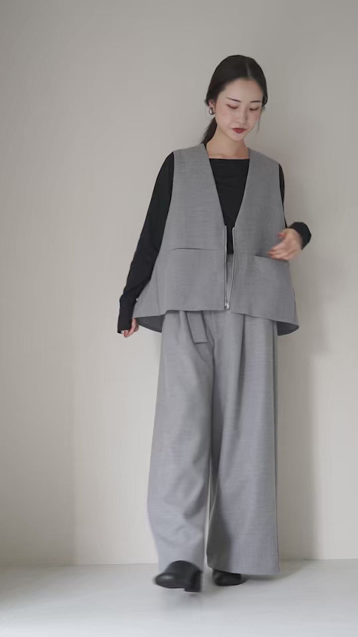 CYAN TOKYO（シアン トーキョー） フラノ ZIPフレアジレ / レディース