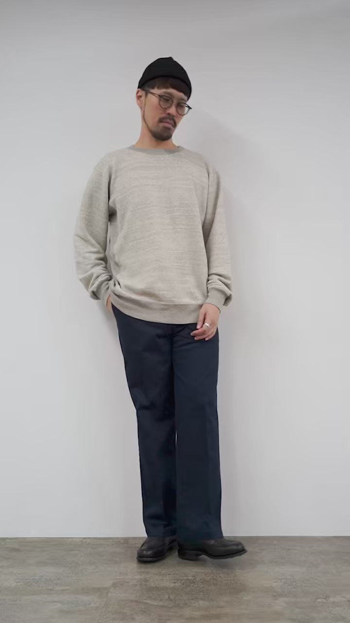 UNDYED（アンダイド） 裏毛 クルーネック スウェット カラード