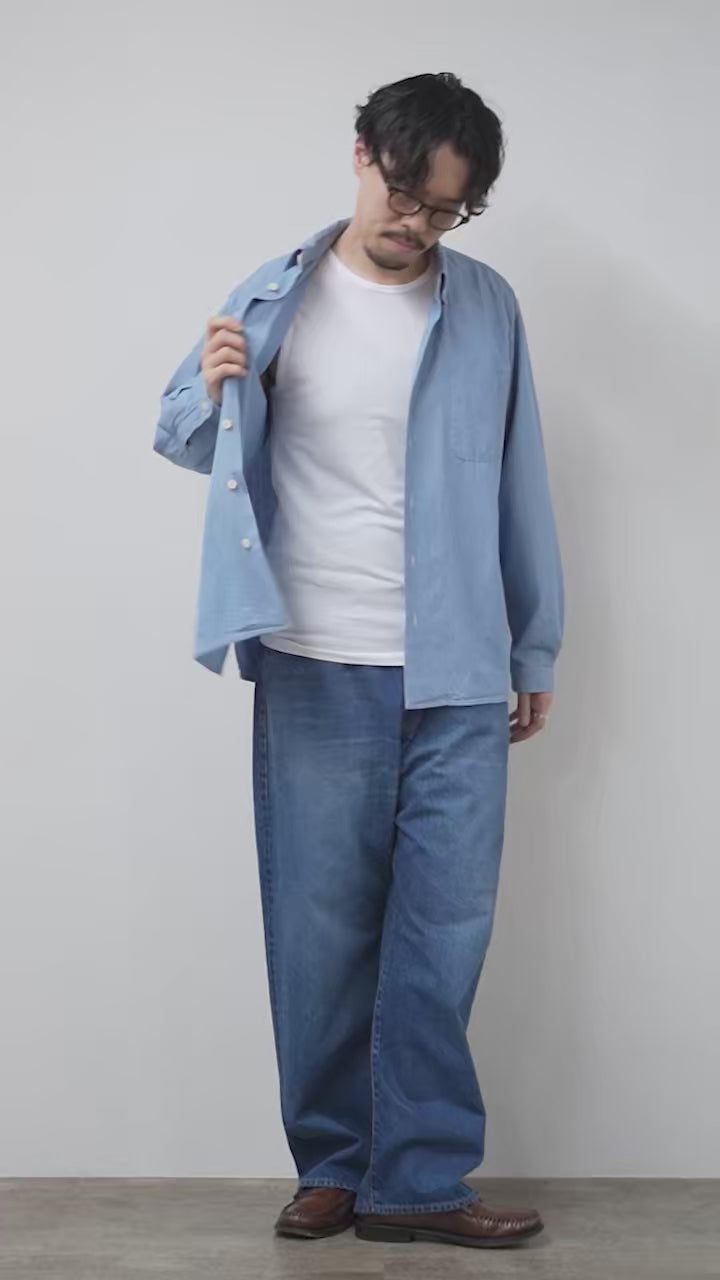 SEUVAS（ソウバス） シャンブレー 長袖 BDシャツ 日本製 / メンズ