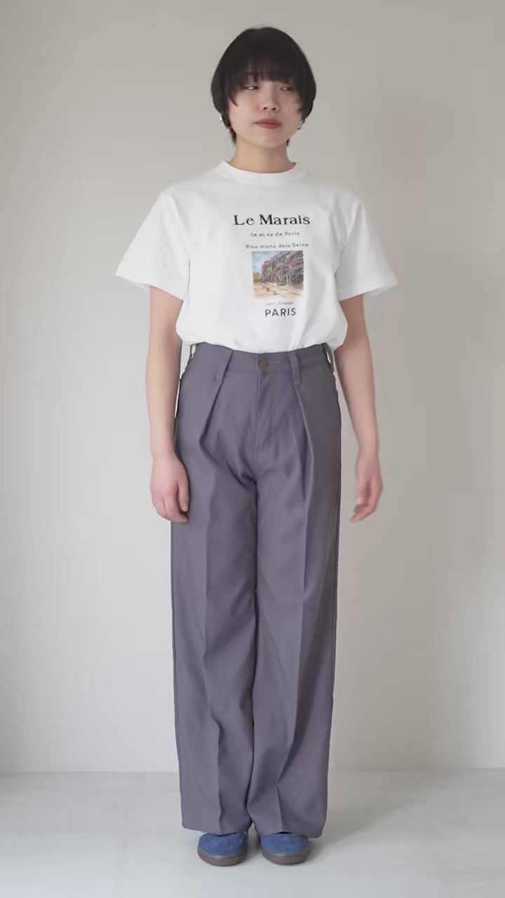 WRANGLER（ラングラー） ランチャー ワイド ポリエステルツイル パンツ