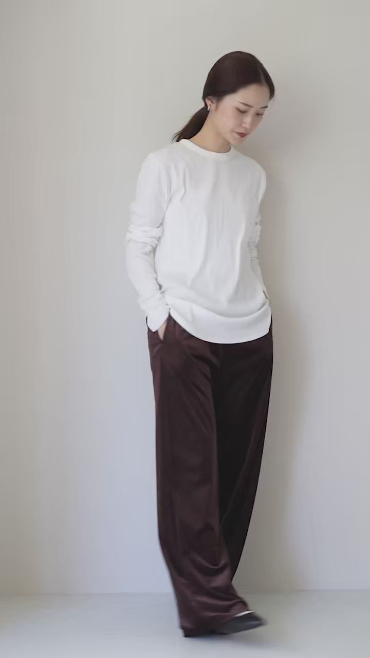 YENN（イェン） コットン リブ ロングスリーブ Tシャツ / レディース