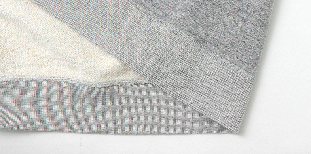 【30%OFF】BARNS(バーンズ) カラー別注 吊り編み 裏毛 クルー スウェット